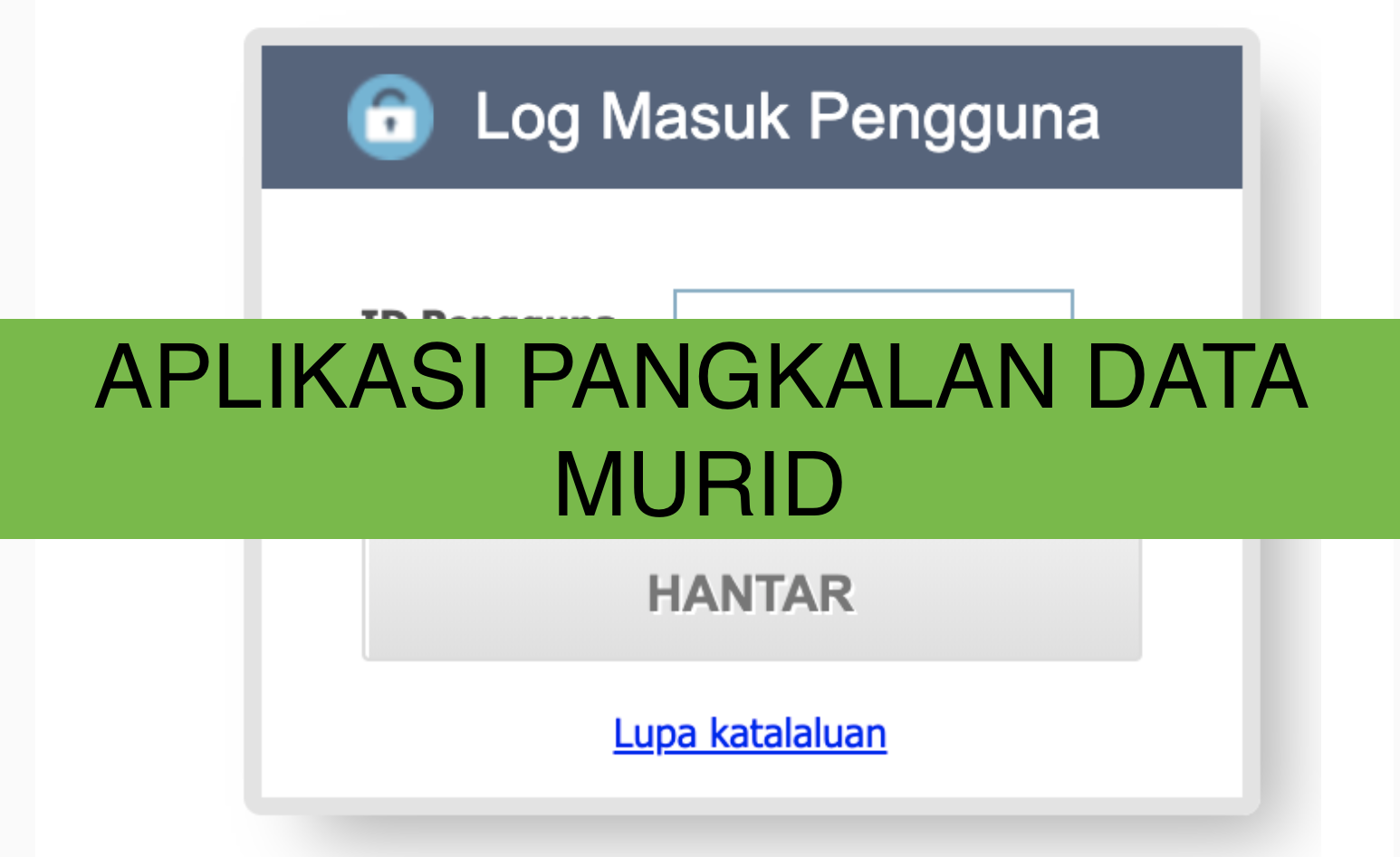 aplikasi pangkalan data murid